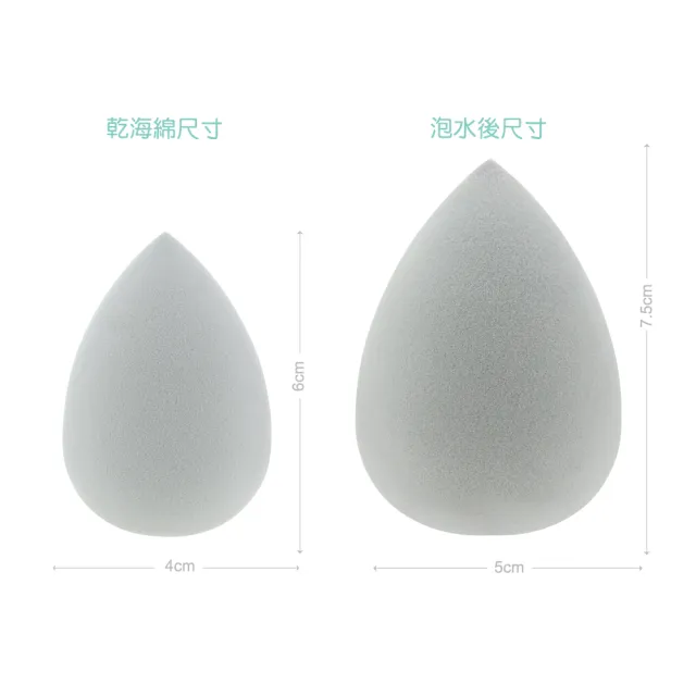 【ACTS 維詩彩妝】高密度Q海綿 水滴形灰9入