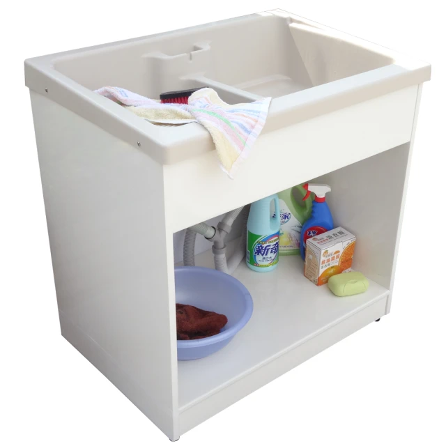 新式特大型開放款塑鋼洗衣槽 水槽 洗手台(1入)