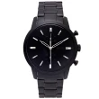 【FOSSIL】黑色時尚不鏽鋼錶帶手錶-黑面X黑色/44mm(FS5502)