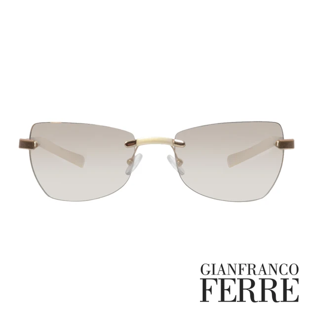 【Gianfranco Ferre】義大利漸層簡約造型太陽眼鏡(米黃-GF553-01)