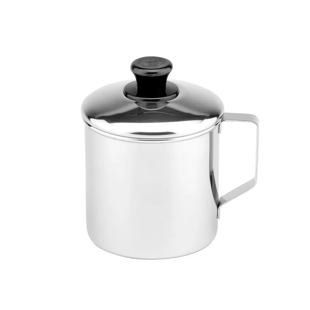 ZEBRA 斑馬牌】304不鏽鋼口杯-附蓋12CM 1300CC(2A12L 鋼杯水杯馬克杯