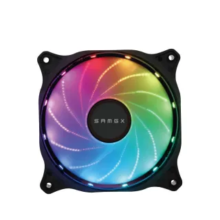【SAMGX】12公分 RGB風扇 主機板燈光同步SYNC 5V系統散熱風扇 SG-RAINBOW(RGB風扇/液態軸承)