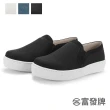 【FUFA Shoes 富發牌】日系素色便鞋-黑/白/牛仔藍 FR31(工作鞋/懶人鞋/平底鞋)