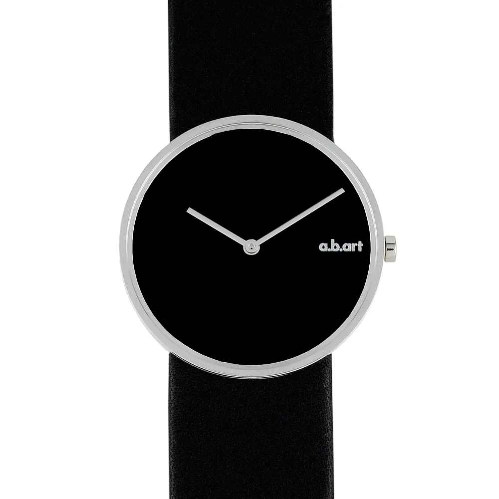 【a.b.art】D系列 摩登極簡都會時尚腕錶-黑/34mm(abart-D102)