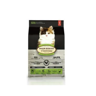 【Oven-Baked 烘焙客】幼貓-野放雞配方 5lb/2.27kg*2包組(貓糧、貓飼料、貓乾糧)