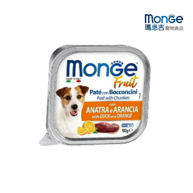 【Monge 瑪恩吉】倍愛滿滿系列-主食犬餐盒 100g*16入組(狗餐盒 全齡適用)