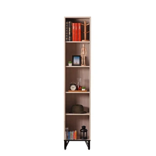 【WAKUHOME 瓦酷家具】Linda 白橡簡約生活1.3尺書櫥