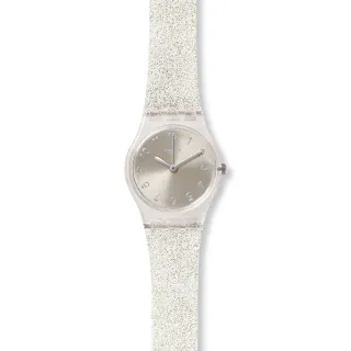 【SWATCH】SILVER GLISTAR TOO 經典手錶/女錶/瑞士製造 LK343E(25mm)