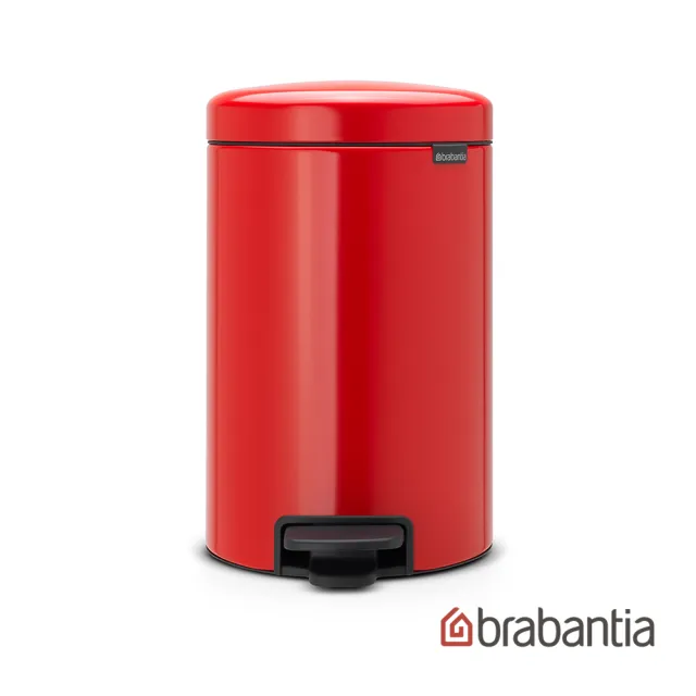 【Brabantia】NEWICON環保垃圾桶-12L熱情紅
