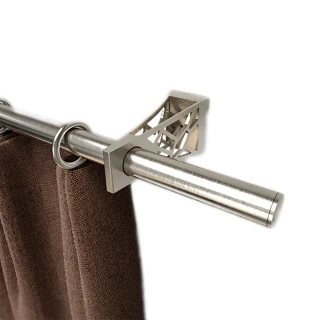 【GCurtain】艾菲爾鐵塔 時尚簡約金屬窗簾桿套件組 #ZD00420(160 cm)