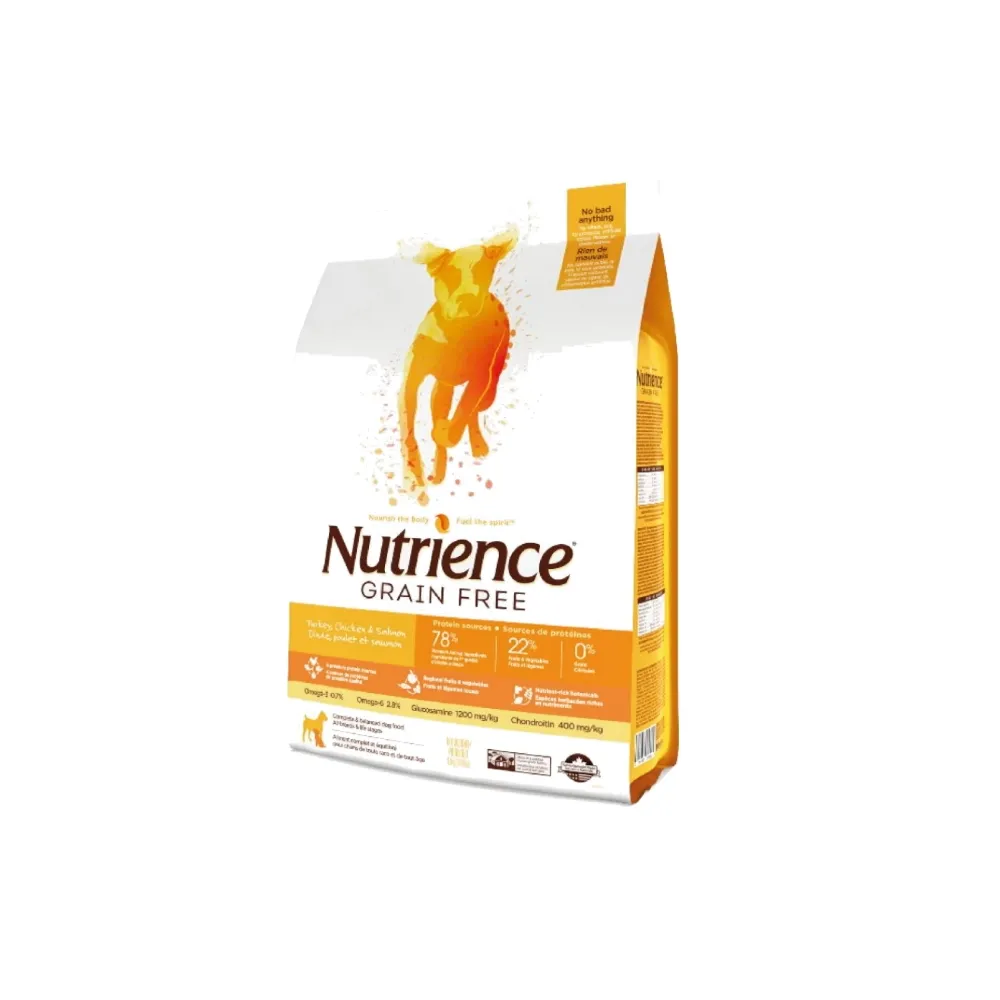 【Nutrience 紐崔斯】GRAIN FREE無穀養生犬-火雞肉+雞肉+鯡魚 10kg(狗糧、狗飼料、犬糧)