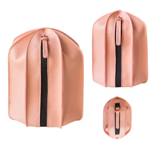 【URBAN FOREST 都市之森】仙人掌-洗漱包/盥洗包 大中小3件組(櫻花粉)