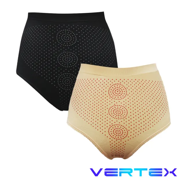 【VERTEX】限時買1送1-遠紅外線電氣石暖宮護腰生理內褲(黑/膚)