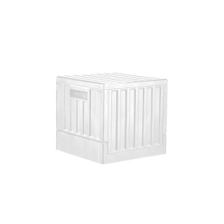 【livinbox 樹德】CARGO貨櫃收納椅-小 4入 FB-3232(輕工業風/可堆疊/可折疊/上開式/收納箱)
