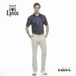 【Lynx Golf】男款歐洲進口布料潑色胸袋款短袖POLO衫/高爾夫球衫(深藍色)