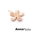 【AnnaSofia】小髮夾髮飾扣夾邊夾-爍晶花朵 現貨(香檳鑽金系)