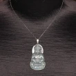 【雅紅珠寶】天然玻璃種泛光翡翠項鍊-觀世音菩薩