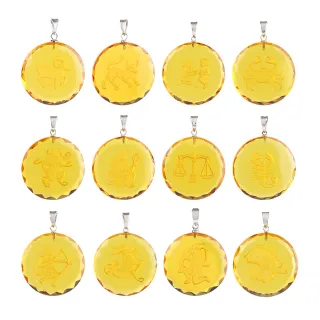 【石頭記】黃水晶12星座項鍊(星光璀璨)