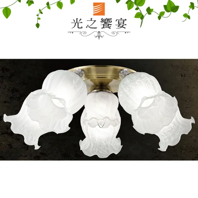 【光之饗宴】5+1燈半吸頂燈