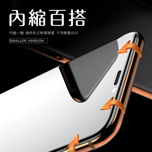iPhone XSMax 保護貼手機滿版9H鋼化玻璃絲印全膠膜(3入 XSMax鋼化膜 XSMax保護貼)