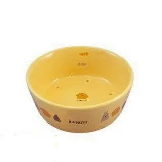 【Marukan】陶瓷透氣圓形兔食碗(ES-13)