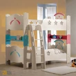 【WAKUHOME 瓦酷家具】星空彩虹3.5尺兒童雙層床-單色-混搭-不含床墊