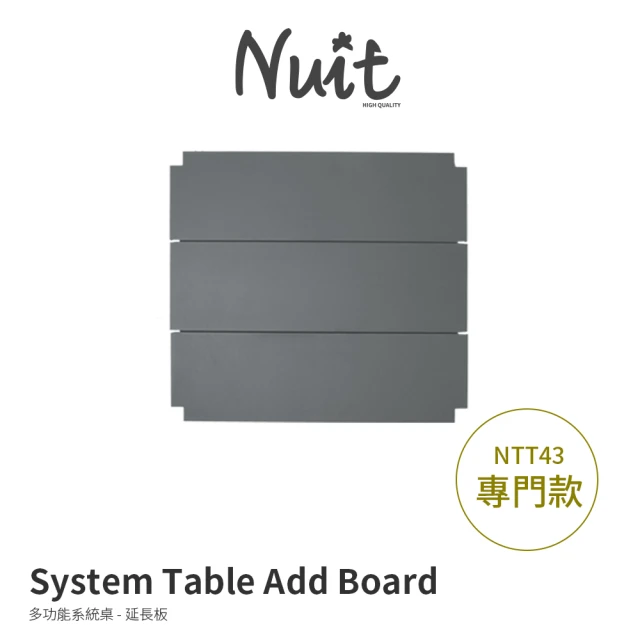 【NUIT 努特】鋁合金系統桌 3片連接板 摺疊桌 拼接桌 非SP 非IGT 適用於 艾菲爾 普羅旺斯(NTT40-3)