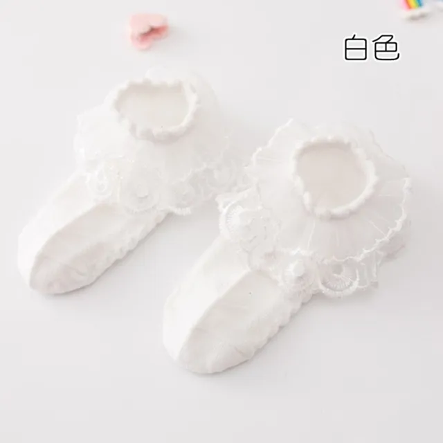 【橘魔法】薄款透氣網眼蕾絲短襪 (襪子 短襪 女童 白色襪子)