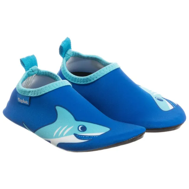 【德國Playshoes】抗UV水陸兩用沙灘懶人童鞋-鯊魚(認證防曬UPF50+兒童戶外涼鞋雨鞋運動水鞋)