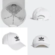 【adidas 愛迪達】老帽 Trefoil Baseball Cap 愛迪達 三葉草 遮陽 穿搭推薦 流行款 白 黑(FJ2544)