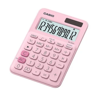 【CASIO 卡西歐】12位元繽紛馬卡龍色系便利型計算機-草莓粉(MS-20UC-PK)