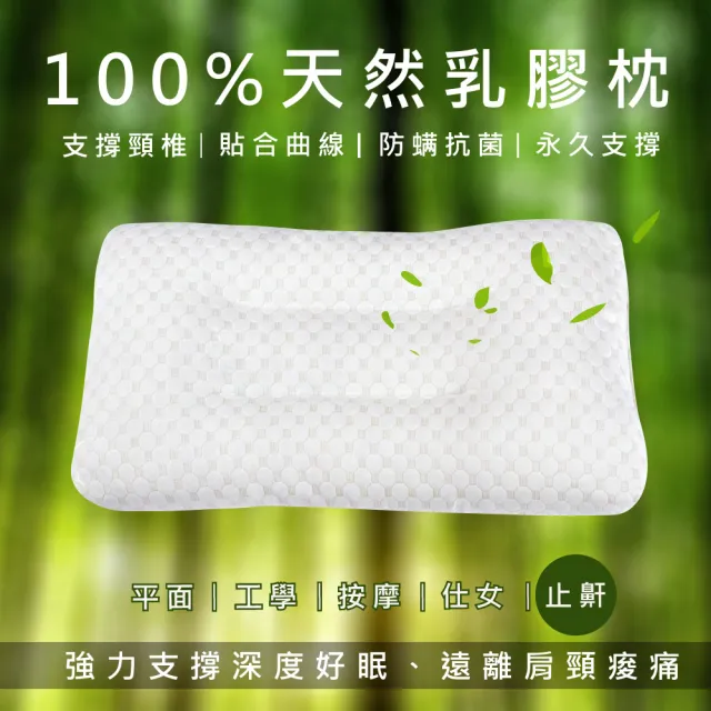 【DeKo岱珂】基本平面/工學/按摩/仕女/止鼾型乳膠枕(五款任選)