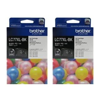 【brother】2黑高容量墨匣組★LC77XL-BK 高容量墨水匣組