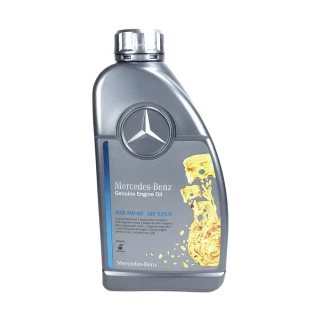 【Mercedes-Benz 賓士】原廠MB 229.5 5W40 1L 節能型機油 整箱12瓶(車麗屋)