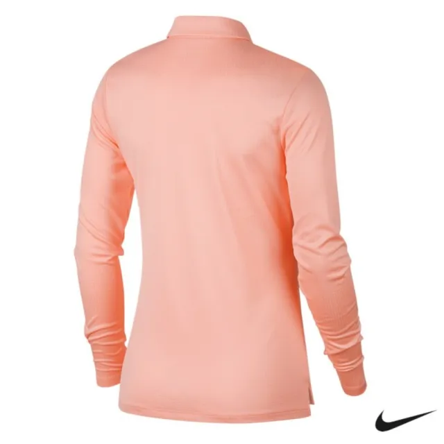 【NIKE GOLF】Nike Golf 女 運動休閒長袖POLO衫/高爾夫球衫 粉 929536-646