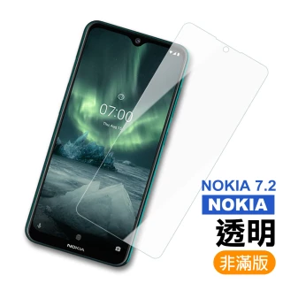 Nokia7.2 高清透明非滿版9H鋼化膜手機保護貼(Nokia 7.2保護貼)