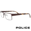 【POLICE】品牌自由精神款設計師系列光學眼鏡(古銅/琥珀 POV8812-0R07)