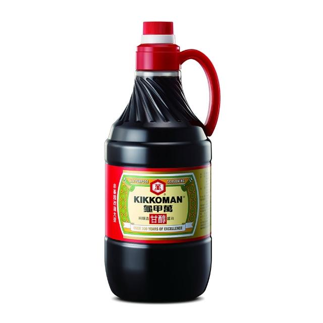 【龜甲萬】甘醇醬油PET1600mlx6入/箱 (TQF微笑標章)