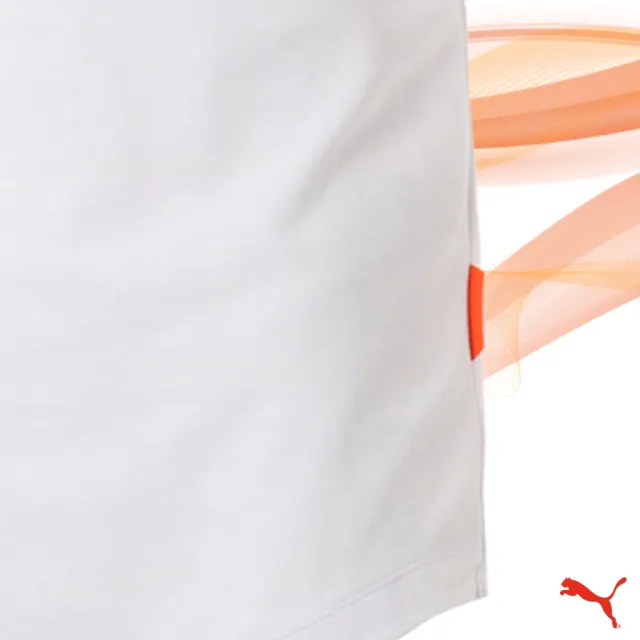 【PUMA】GOLF 男版翻領雙肩印花POLO衫 CA Shoulder Panel 白(923859)