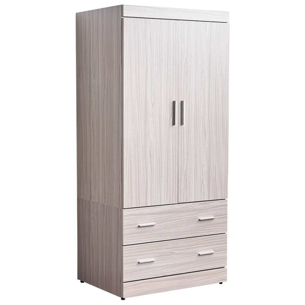 【時尚屋】諾爾白梣木3x6尺衣櫃UF8-3136(免運費 免組裝 臥室系列 衣櫃)
