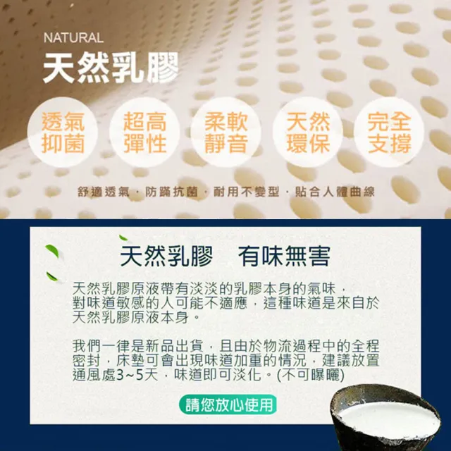 【藤原傢俬】乳膠防潑水獨立筒床墊(雙人加大6尺3R)