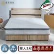 【藤原傢俬】防潑水抗菌獨立筒床墊(單人3尺3M)