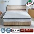 【藤原傢俬】防潑水抗菌獨立筒床墊(雙人5尺3M)