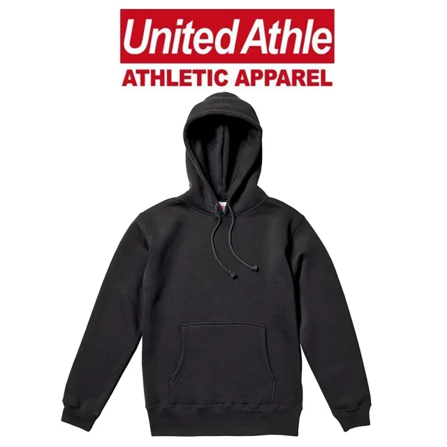 【United Athle】日系保暖刷毛素色連帽T 重磅磨毛長袖上衣(日本United Athle 情侶款 男女可穿)