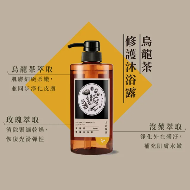 【tsaio 上山採藥】台灣茶系列-沐浴露600ml(任選1入/手捻花茶/冷泉玉露/國寶茶/烏龍茶)