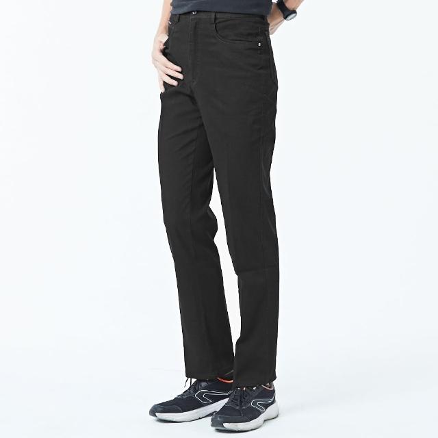 【NST JEANS】大尺碼 法蘭西黑爵士 鬆爽輕磅休閒男褲-中腰直筒(390-5855)