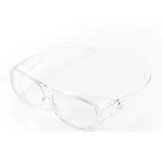 【Z-POLS】兒童專用Z7 高質感全透明款抗紫外線UV400防風粉塵防飛沫防疫眼鏡(兒童防疫眼鏡近視族可用)