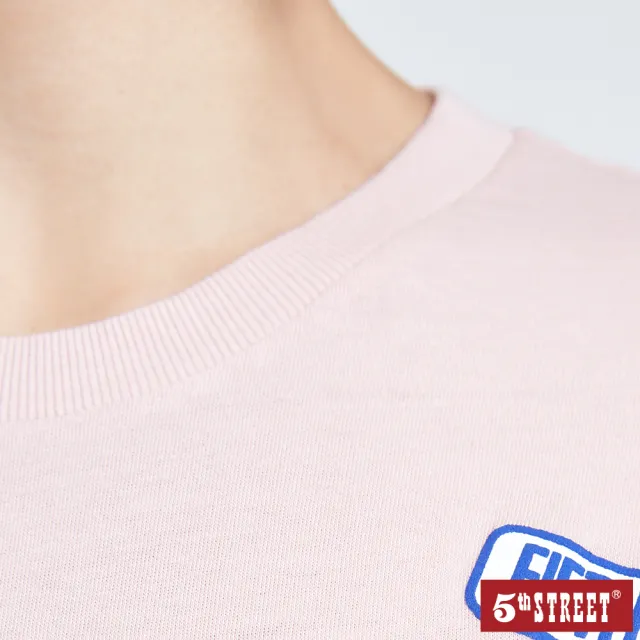 【5th STREET】女波浪短袖T恤-粉紅