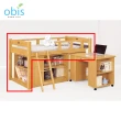 【obis】貝莎3.8尺檜木色多功能床(單人床架/不含桌櫃)