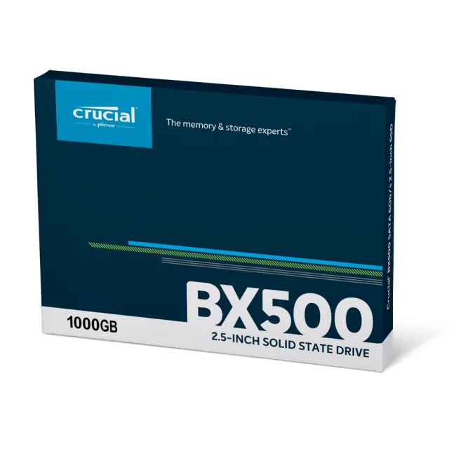 【Crucial 美光】BX500 1TB SATA ssd固態硬碟 (BX500-1TB) 讀540M/寫500M